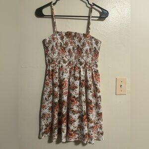 Smocked Cottagecore Mini Dress Dainty Hippie M 6 Boho Lovely Fairy Breezy Artsy